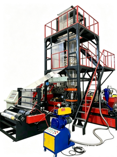 Mesin Blowing Film ABA Plastik Nylon 3 Lapisan Co-Extrusion Blown Film Machine